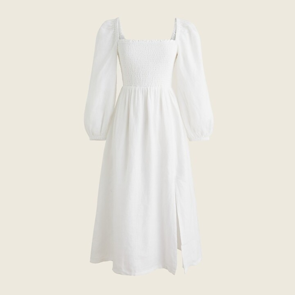 J Crew Petite Linen Daydream Dress
